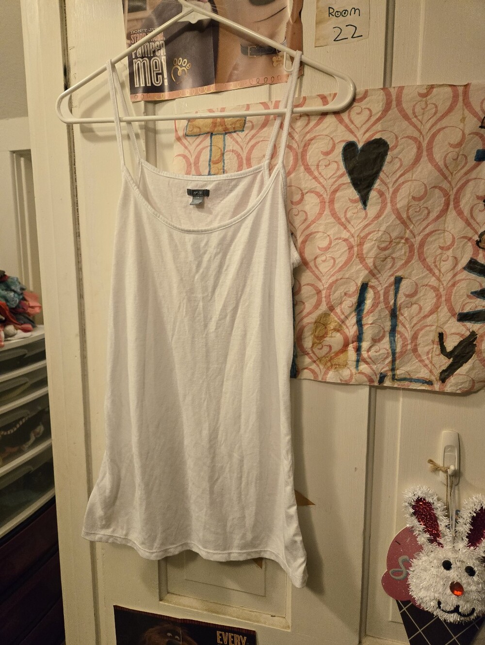 White Women’s Tank Top - Classic Spaghetti Strap